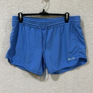 Ron Jon Surf Shop Shorts Womens XL Blue‎ Stretch Drawstring Pockets Beach
